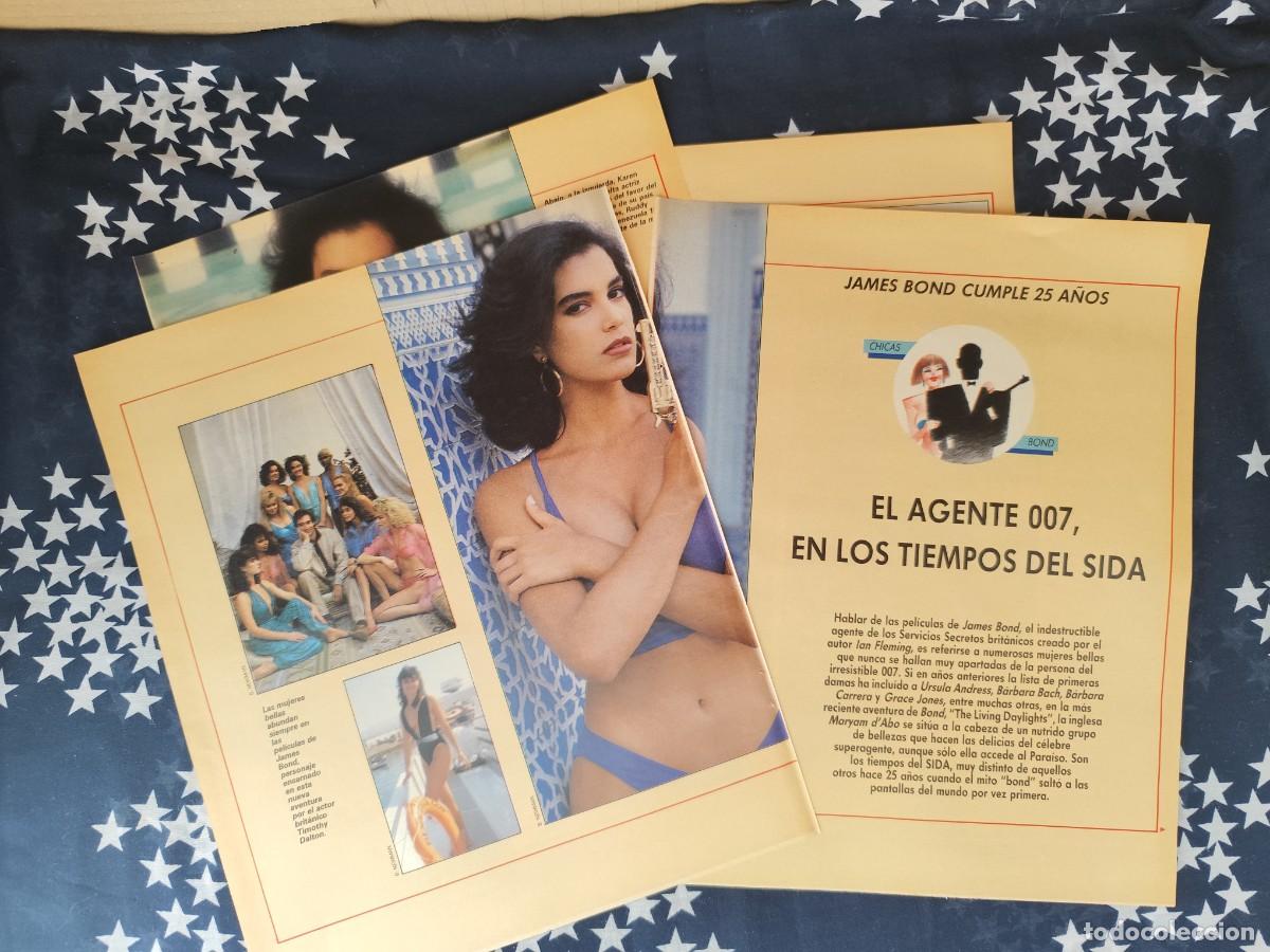 Coleccionismo de revista Intervi&uacute;: El agente 007, en los tiempos del Sida Recorte/Cliping Revista Interviu 582 - 1987