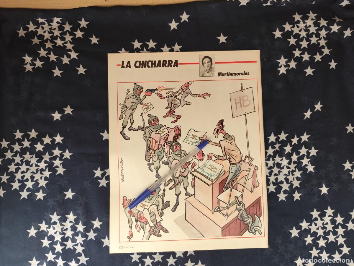 Coleccionismo de revista Intervi&uacute;: La Chicharra Martinmorales Recorte/Cliping Revista Interviu 581 - 1987