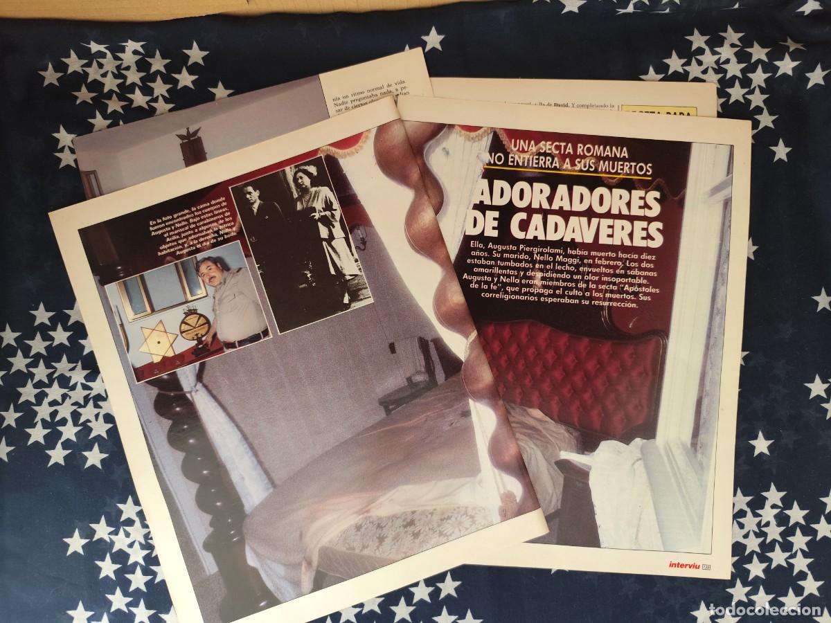 Coleccionismo de revista Intervi&uacute;: Adoradores de cadaveres Recorte/Cliping Revista Interviu 581 - 1987