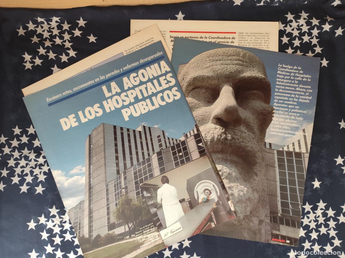 Coleccionismo de revista Intervi&uacute;: La agon&iacute;a de los hospitales p&uacute;blicos Recorte/Cliping Revista Interviu 581 - 1987