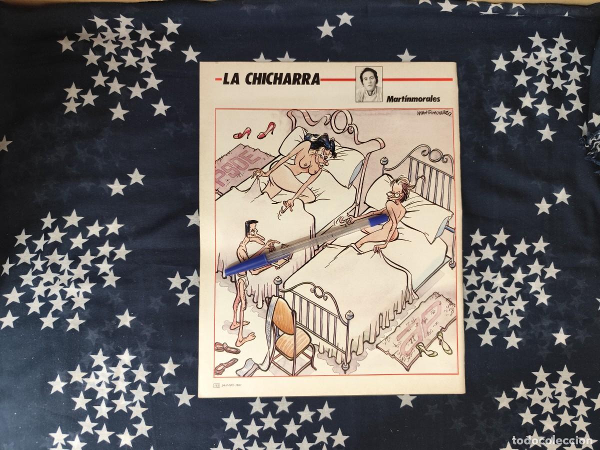Coleccionismo de revista Intervi&uacute;: La Chicharra Martinmorales Recorte/Cliping Revista Interviu 580 - 1987