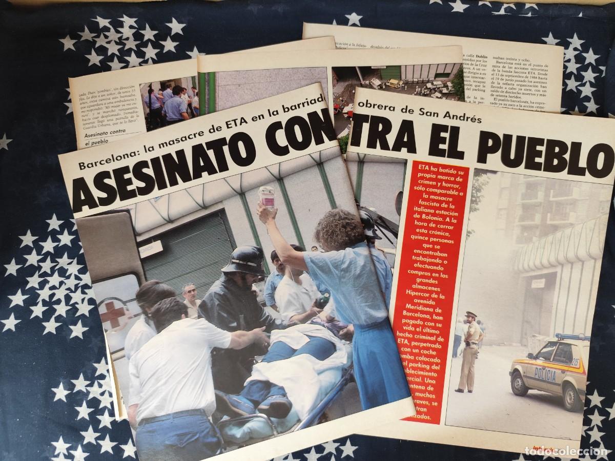 Coleccionismo de revista Intervi&uacute;: Asesinato contra el pueblo Recorte/Cliping Revista Interviu 580 - 1987