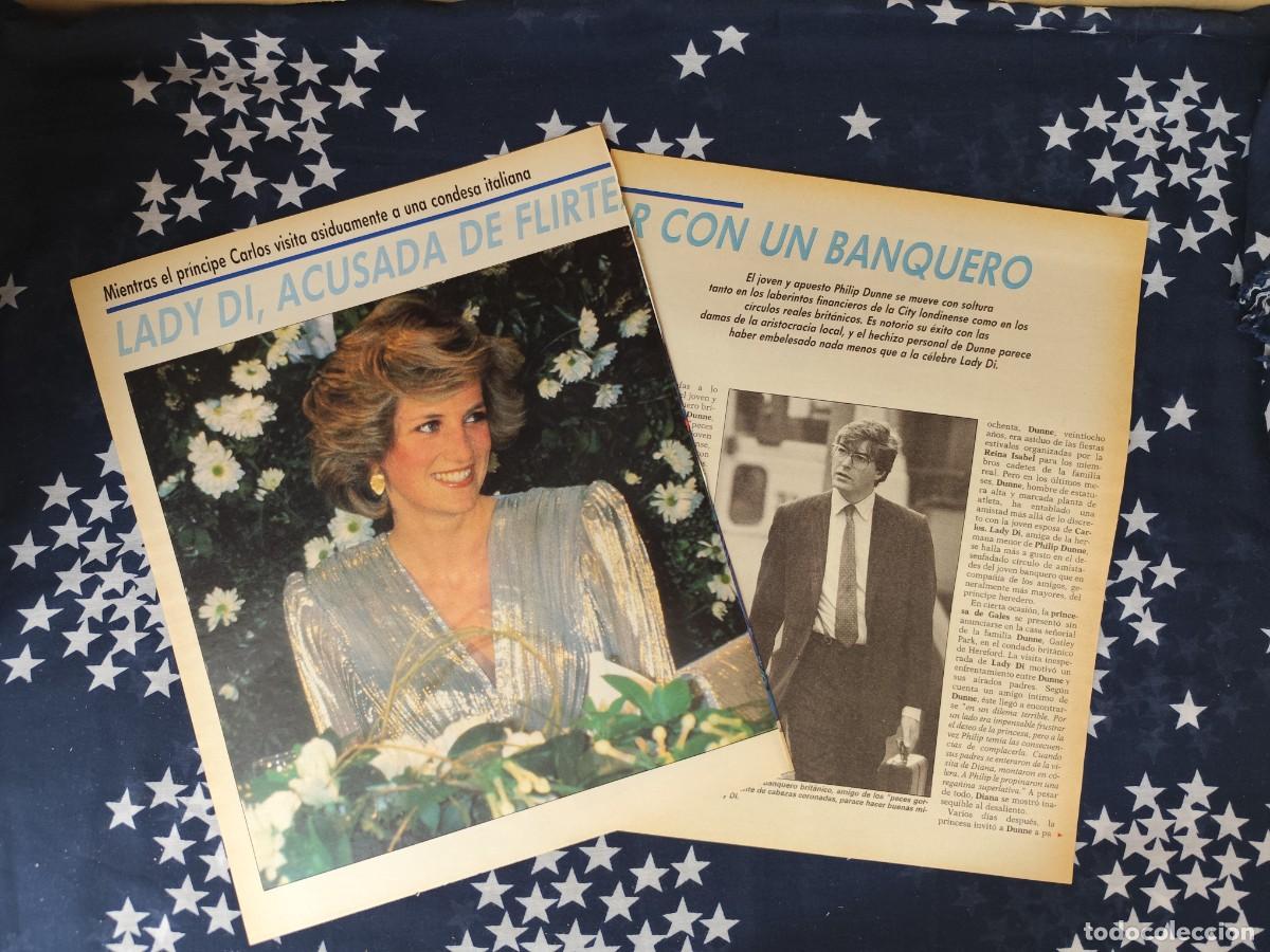 Coleccionismo de revista Intervi&uacute;: Lady Di , acusada de flirtear con un banquero Recorte/Cliping Revista Interviu 580 - 1987