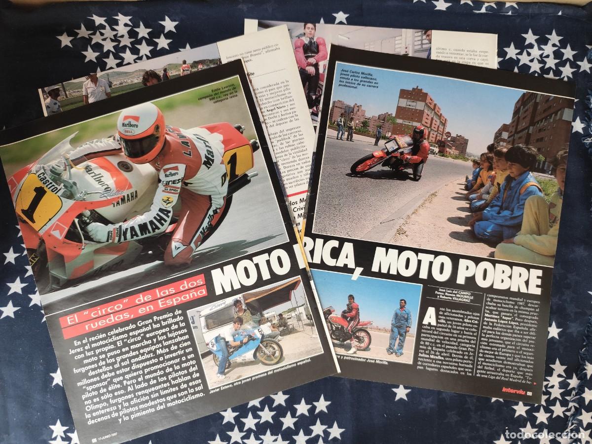 Coleccionismo de revista Intervi&uacute;: Moto rica moto pobre Recorte/Cliping Revista Interviu 579 - 1987