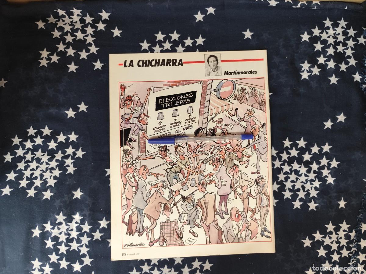 Coleccionismo de revista Intervi&uacute;: La Chicharra Martinmorales Recorte/Cliping Revista Interviu 578 - 1987