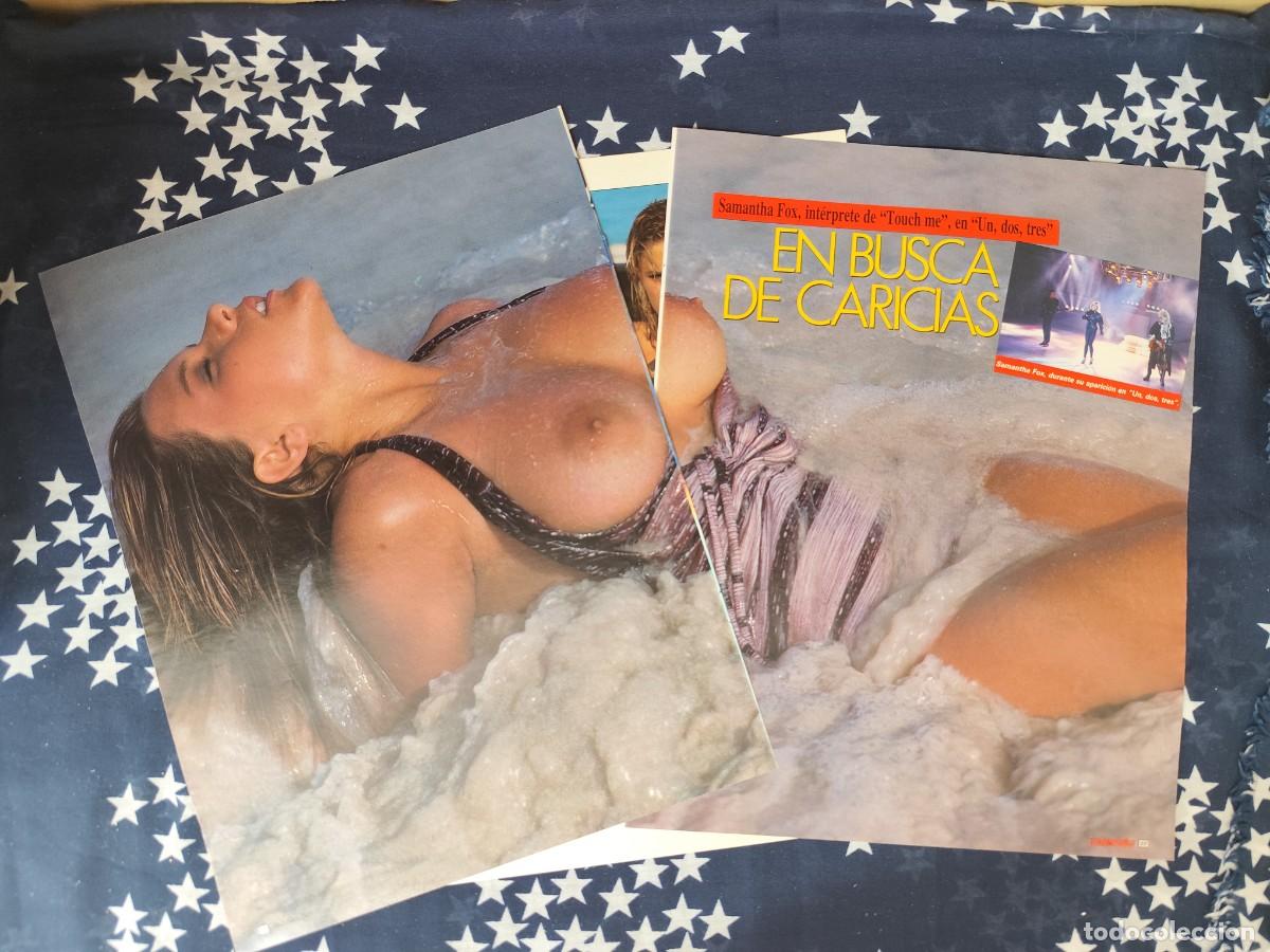 Coleccionismo de revista Intervi&uacute;: Samantha Fox en Un,dos,tres Recorte/Cliping Revista Interviu 578 - 1987