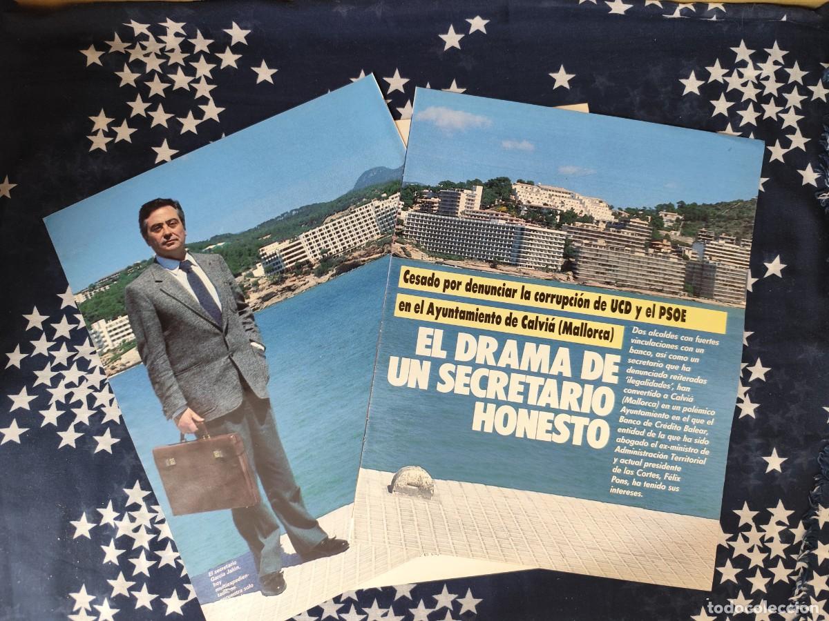 Coleccionismo de revista Intervi&uacute;: El drama de un secretario honesto Recorte/Cliping Revista Interviu 578 - 1987