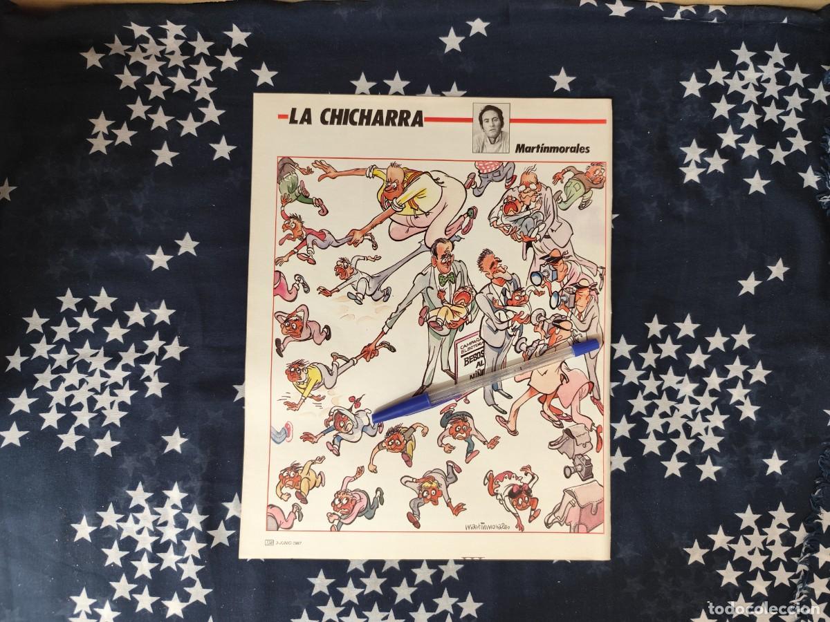 Coleccionismo de revista Intervi&uacute;: La Chicharra Martinmorales Recorte/Cliping Revista Interviu 577 - 1987
