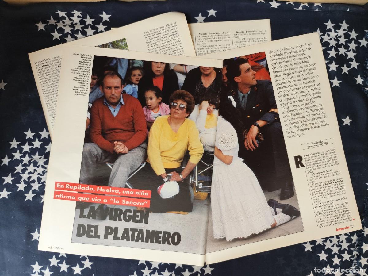 Coleccionismo de revista Intervi&uacute;: La virgen del platanero Repilado Recorte/Cliping Revista Interviu 577 - 1987