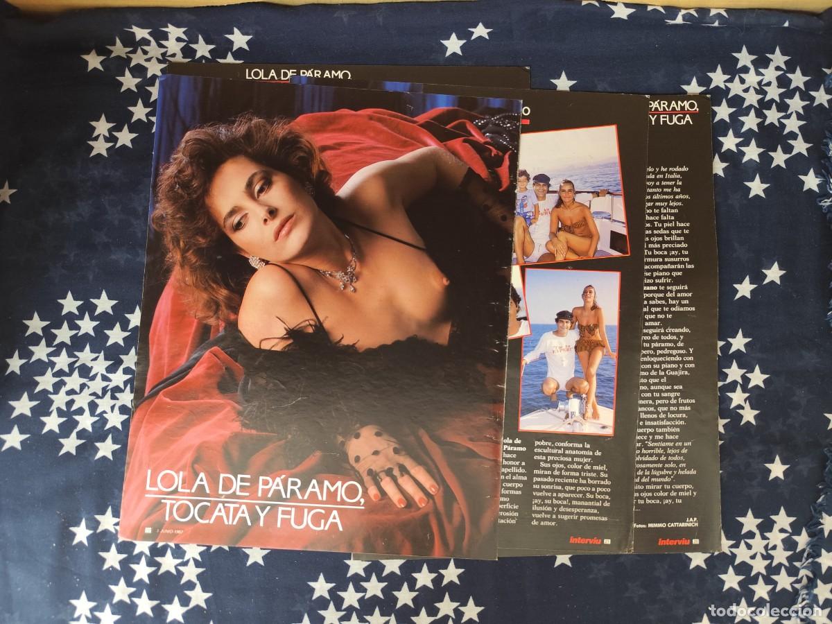 Coleccionismo de revista Intervi&uacute;: Lola del Paramo, tocata y fuga Recorte/Cliping Revista Interviu 577 - 1987