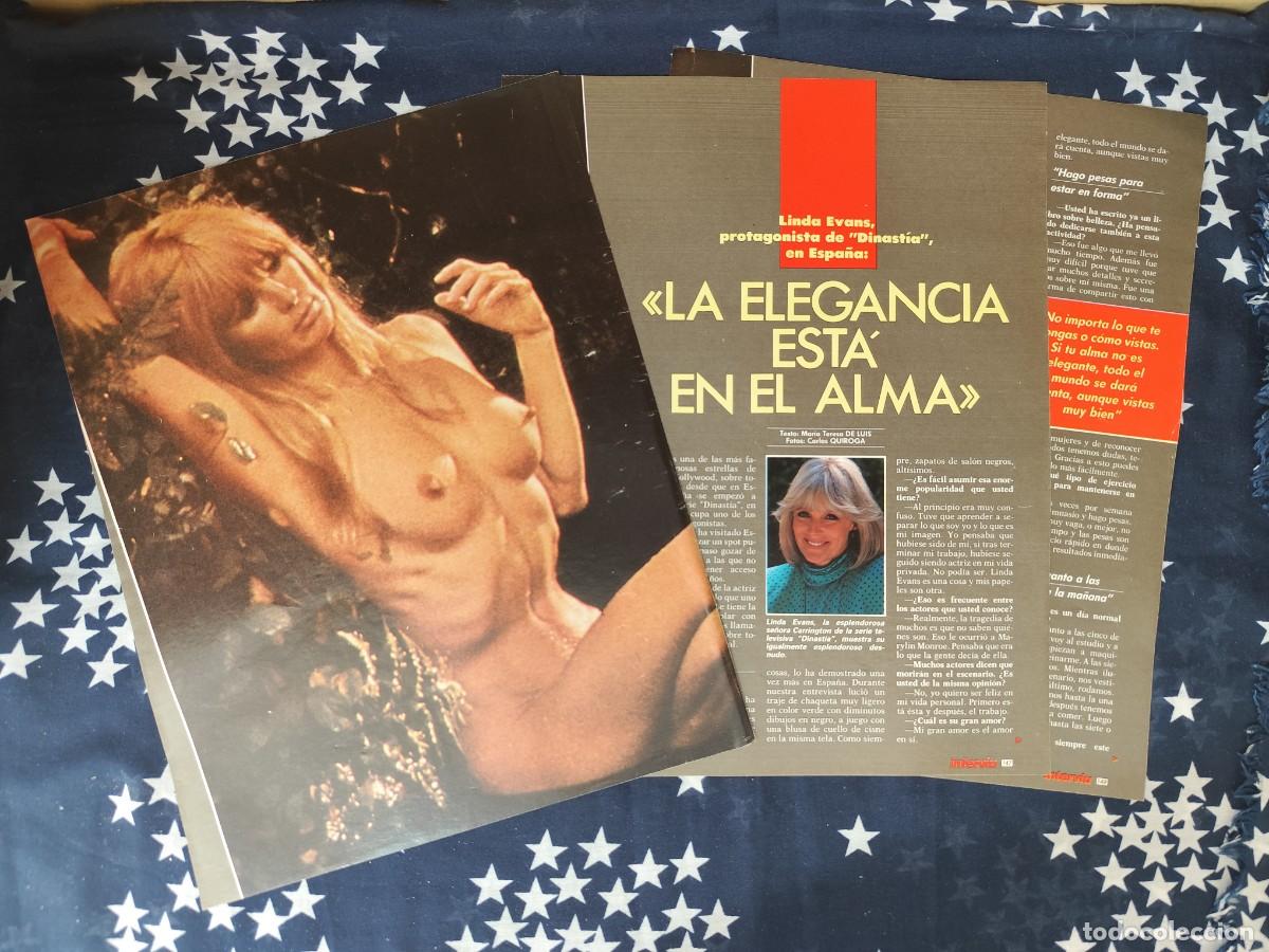 Coleccionismo de revista Intervi&uacute;: Linda Evans protagonista de Dinast&iacute;a en Espa&ntilde;a Recorte/Cliping Revista Interviu 575 - 1987