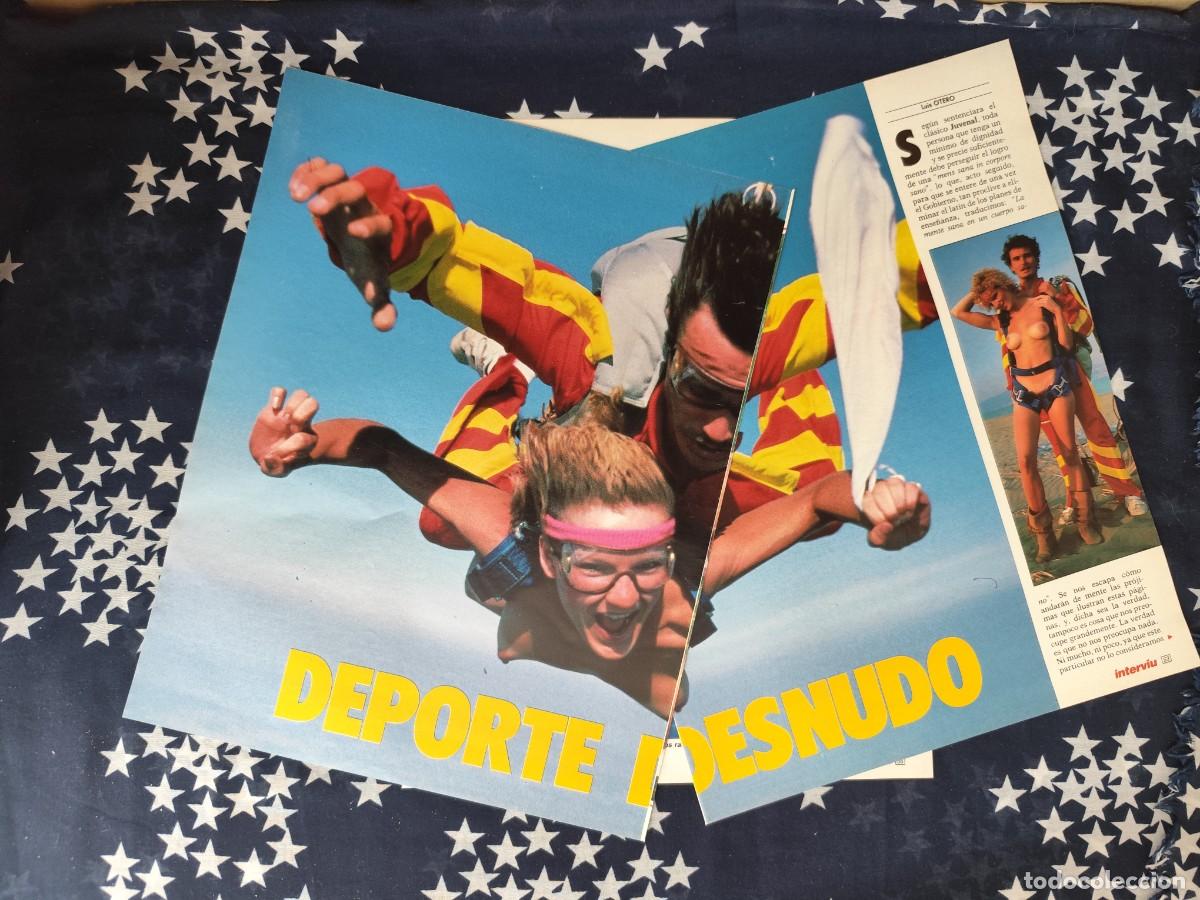 Coleccionismo de revista Intervi&uacute;: Deporte desnudo Recorte/Cliping Revista Interviu 575 - 1987