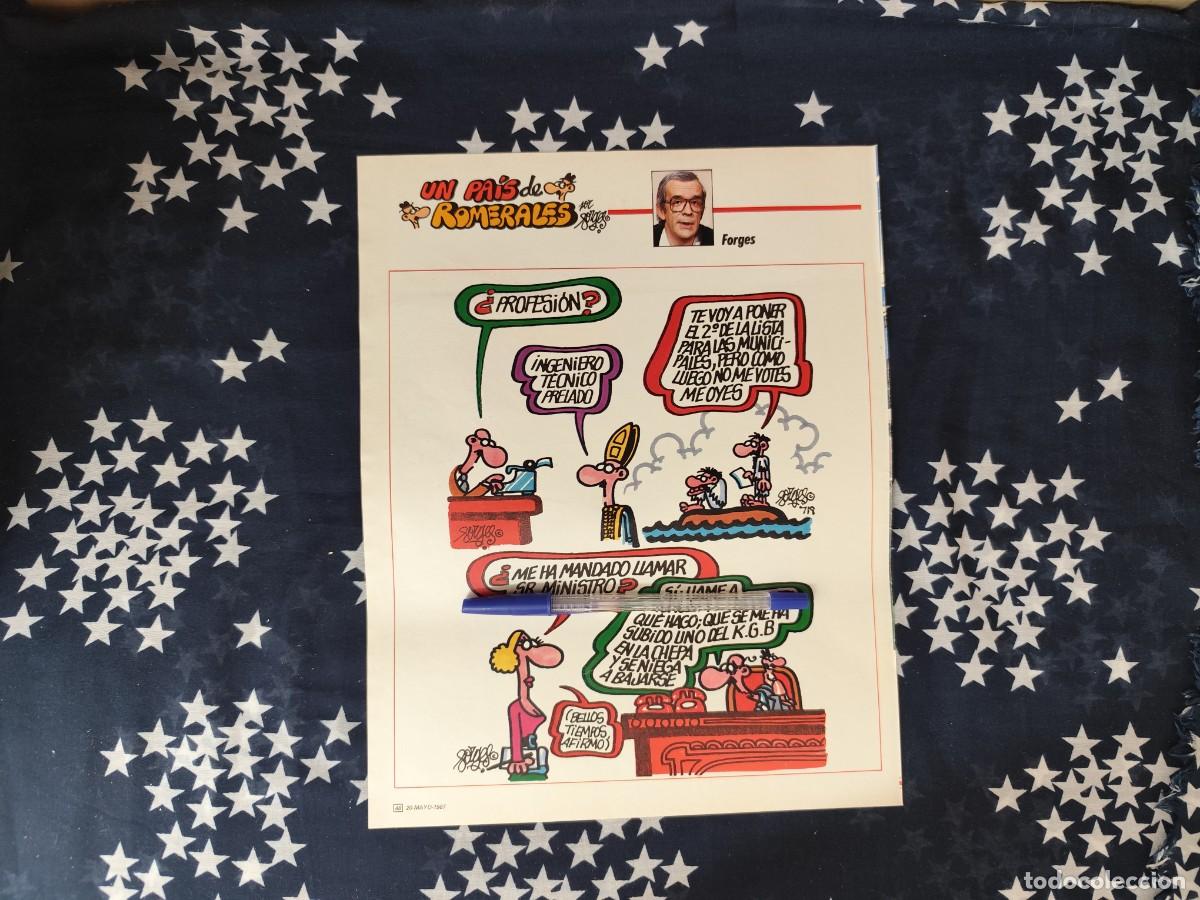 Coleccionismo de revista Intervi&uacute;: Un pa&iacute;s de Romerales Forges Recorte/Cliping Revista Interviu 575 - 1987