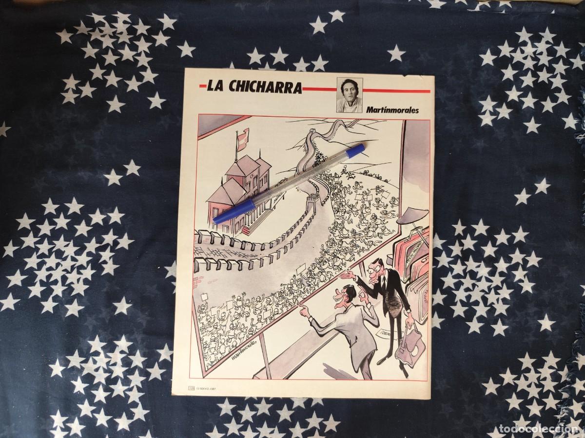 Coleccionismo de revista Intervi&uacute;: La Chicharra Martinmorales Recorte/Cliping Revista Interviu 574 - 1987