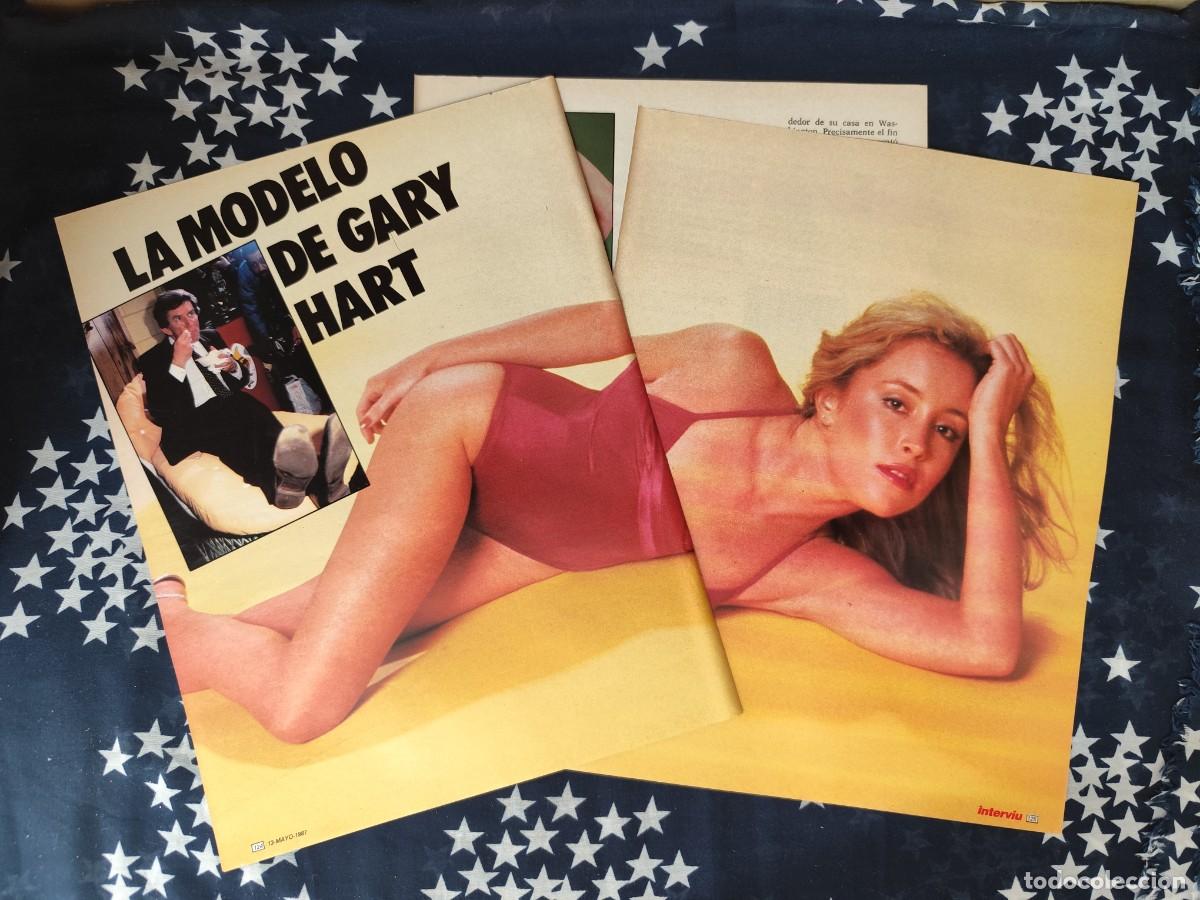 Coleccionismo de revista Intervi&uacute;: La modelo de Gary Hart Recorte/Cliping Revista Interviu 574 - 1987