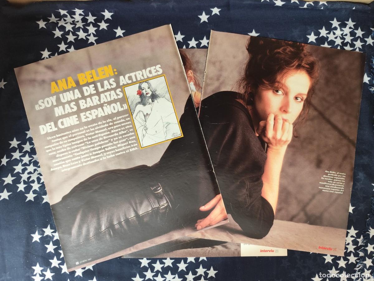 Coleccionismo de revista Intervi&uacute;: Entrevista a Ana Bel&eacute;n Recorte/Cliping Revista Interviu 572 - 1987