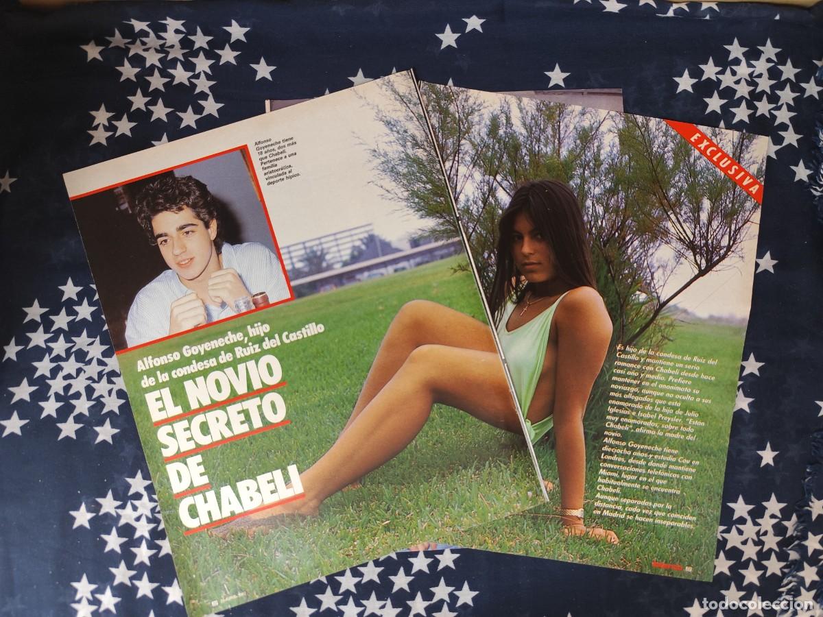Coleccionismo de revista Intervi&uacute;: El novio secreto de Chabeli Recorte/Cliping Revista Interviu 572 - 1987