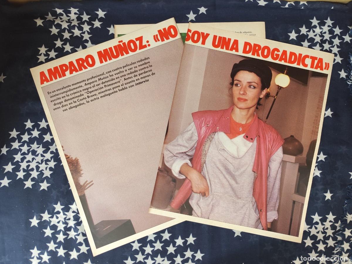Coleccionismo de revista Intervi&uacute;: Amparo Mu&ntilde;oz no soy una drogadicta Recorte/Cliping Revista Interviu 571 - 1987