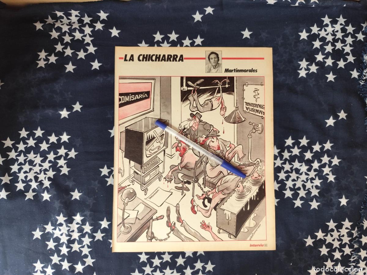 Coleccionismo de revista Intervi&uacute;: La Chicharra Martinmorales Recorte/Cliping Revista Interviu 570 - 1987
