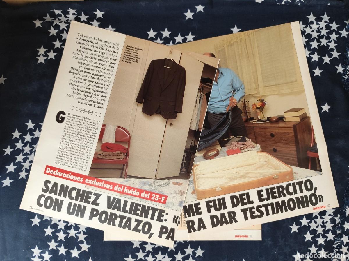 Coleccionismo de revista Intervi&uacute;: Entrevista a S&aacute;nchez Valiente Recorte/Cliping Revista Interviu 570 - 1987