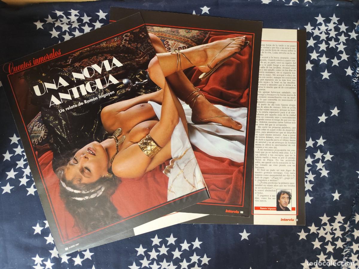 Collezionismo di Rivista Intervi&uacute;: Cuentos inmorales Una novia antigua Recorte/Cliping Revista Interviu 569 - 1987