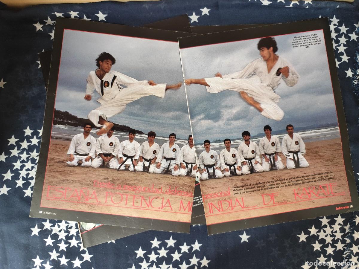Coleccionismo de revista Intervi&uacute;: Espa&ntilde;a potencia mundial en Karate Recorte/Cliping Revista Interviu 567 - 1987