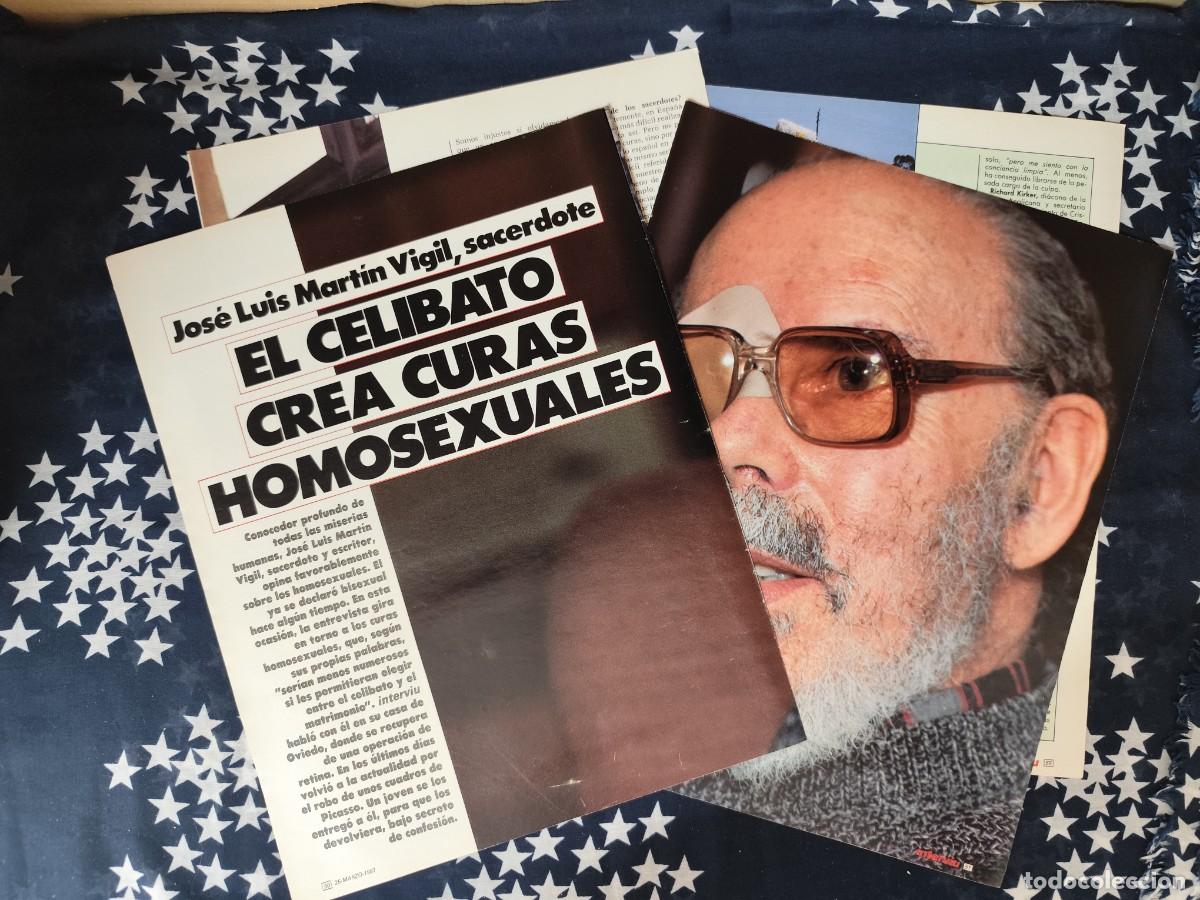 Coleccionismo de revista Intervi&uacute;: El celibato crea curas homosexuales Recorte/Cliping Revista Interviu 567 - 1987