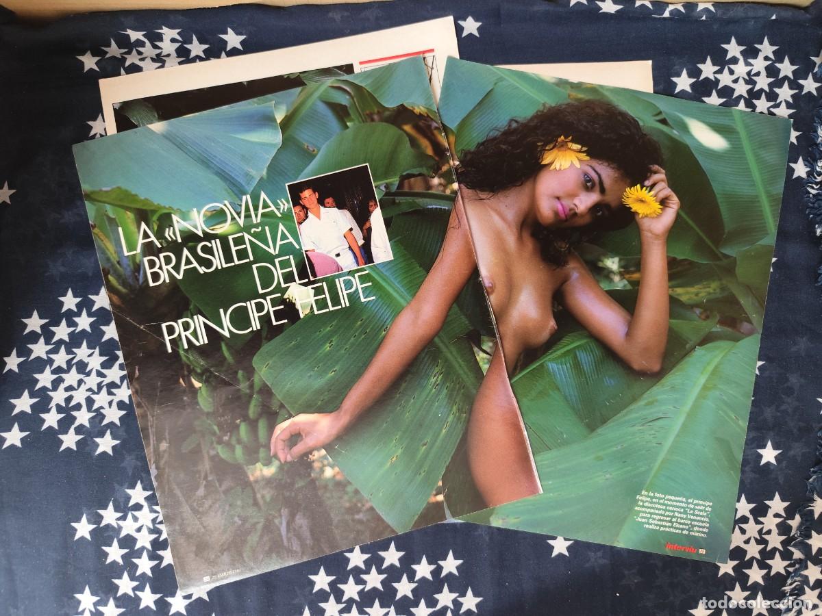 Coleccionismo de revista Intervi&uacute;: La novia brasile&ntilde;a del pr&iacute;ncipe Felipe Recorte/Cliping Revista Interviu 567 - 1987