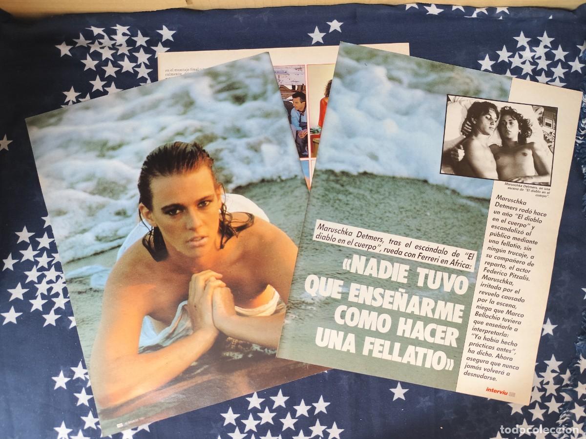 Coleccionismo de revista Intervi&uacute;: Maruschka Detmers actriz Recorte/Cliping Revista Interviu 566 - 1987
