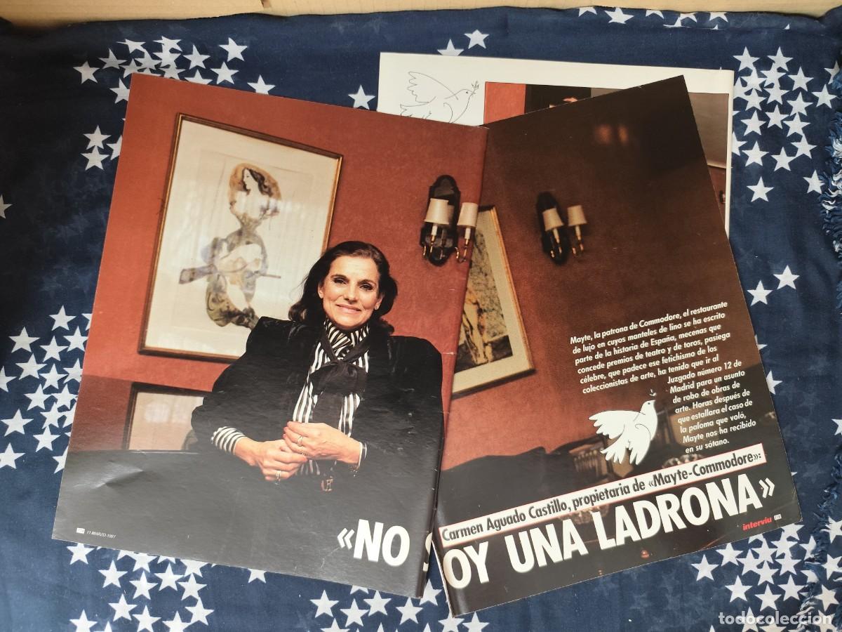 Coleccionismo de revista Intervi&uacute;: Carmen Aguado Castillo No soy una ladrona Recorte/Cliping Revista Interviu 565 - 1987