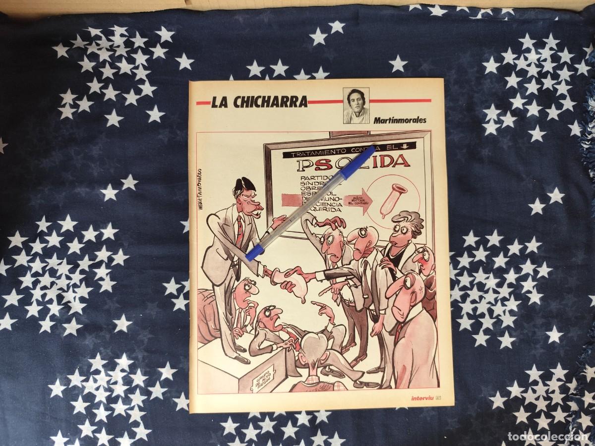 Coleccionismo de revista Intervi&uacute;: La Chicharra Martinmorales Recorte/Cliping Revista Interviu 565 - 1987