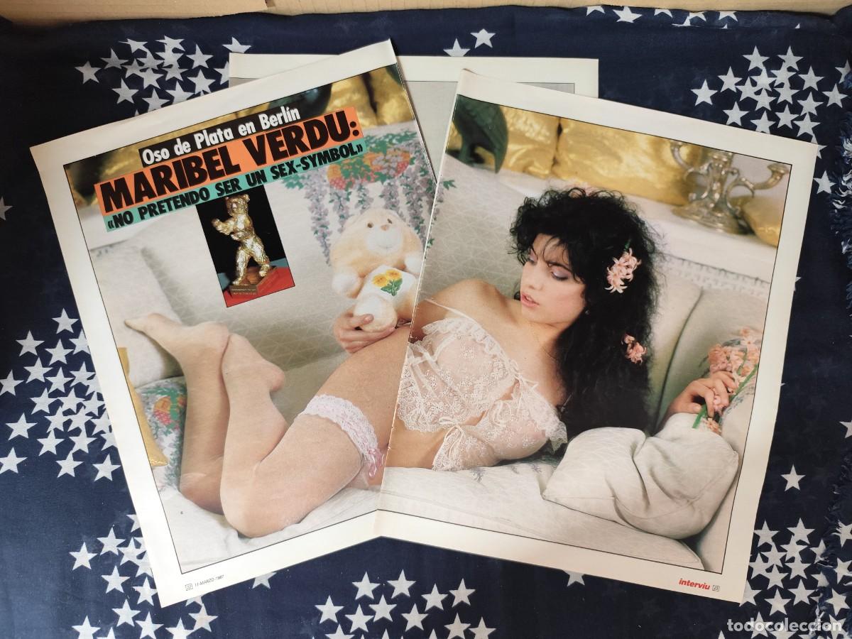 Coleccionismo de revista Intervi&uacute;: Maribel Verd&uacute; no pretendo ser un Sex-Simbol Recorte/Cliping Revista Interviu 565 - 1987