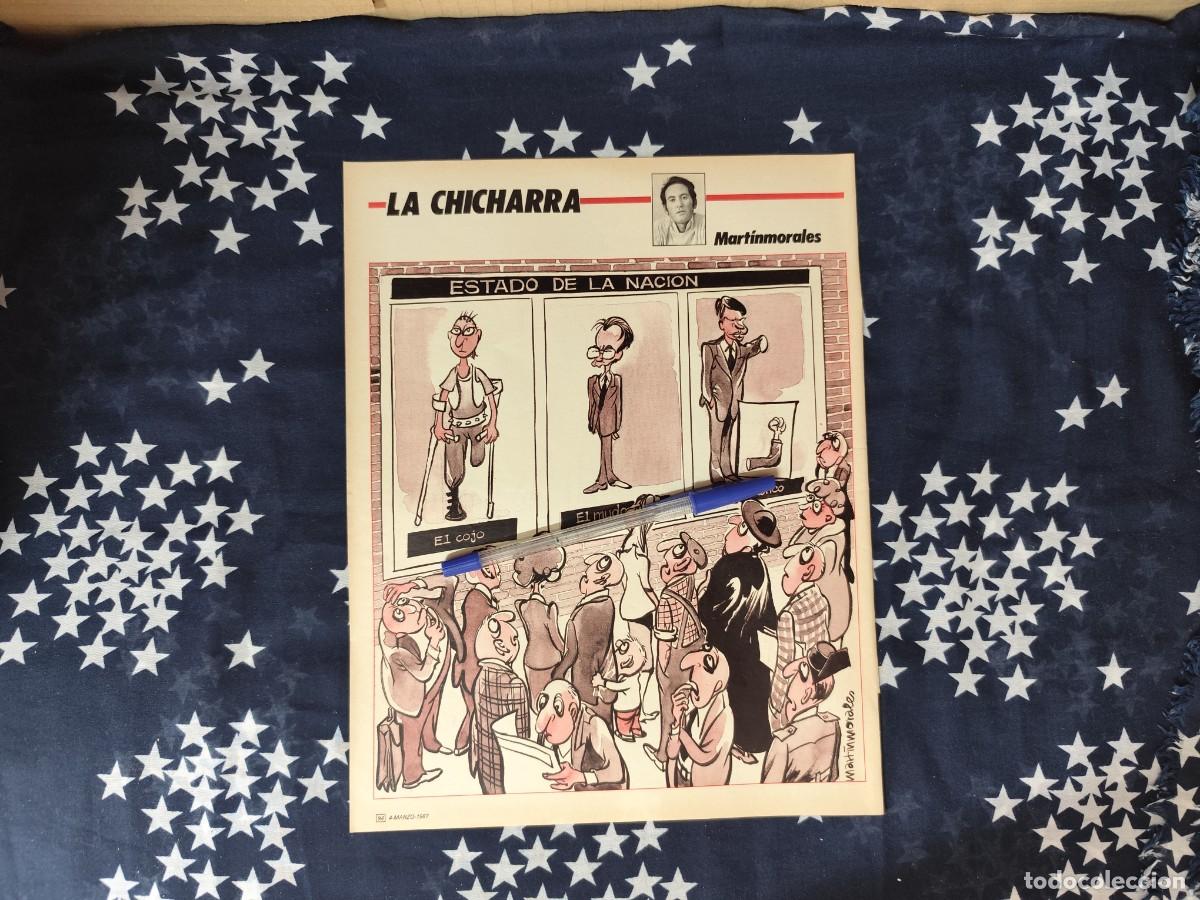 Coleccionismo de revista Intervi&uacute;: La Chicharra Mart&iacute;nmorales Recorte/Cliping Revista Interviu 564 - 1987