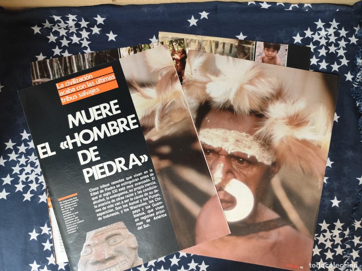 Coleccionismo de revista Intervi&uacute;: Muere el hombre de piedra Recorte/Cliping Revista Interviu 564 - 1987