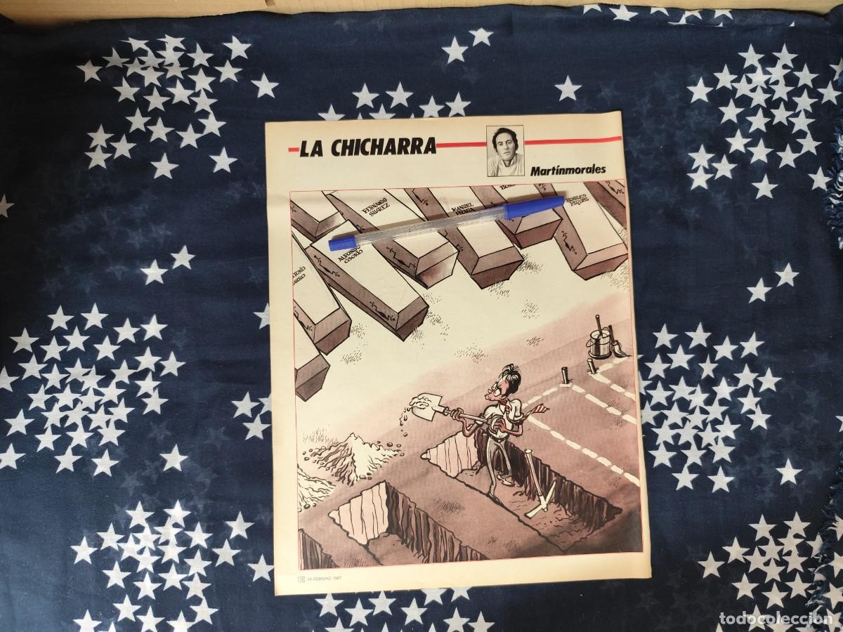 Coleccionismo de revista Intervi&uacute;: La Chicharra Mart&iacute;nmorales Recorte/Cliping Revista Interviu 563 - 1987