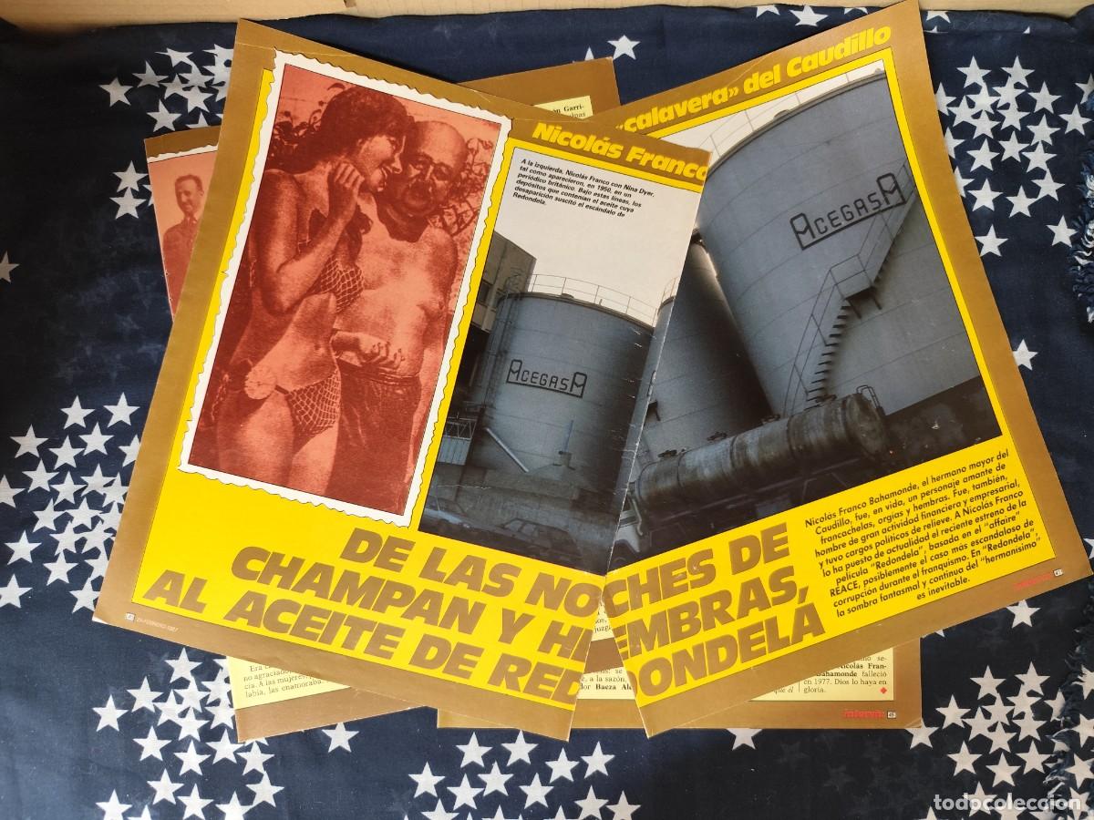 Coleccionismo de revista Intervi&uacute;: Nicol&aacute;s Franco el hermano calavera del Caudillo Recorte/Cliping Revista Interviu 563 - 1987