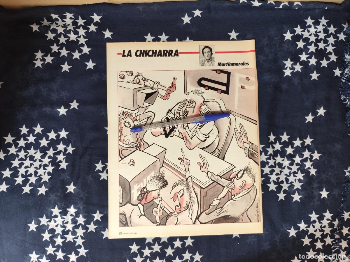 Coleccionismo de revista Intervi&uacute;: La Chicharra Mart&iacute;nmorales Recorte/Cliping Revista Interviu 562 - 1987