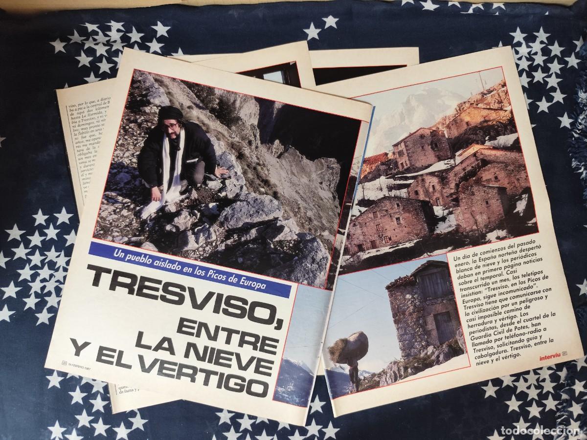 Coleccionismo de revista Intervi&uacute;: Tresviso , entre la nieve y el v&eacute;rtigo Recorte/Cliping Revista Interviu 562 - 1987