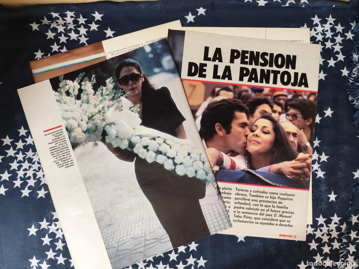 Coleccionismo de revista Intervi&uacute;: La pensi&oacute;n de la Pantoja Recorte/Cliping Revista Interviu 561 - 1987