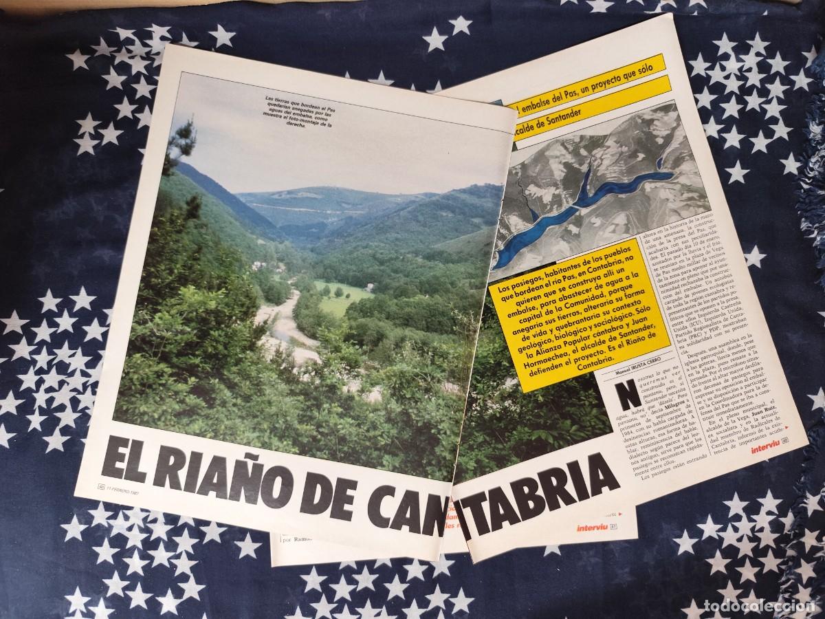 Coleccionismo de revista Intervi&uacute;: El Ria&ntilde;o de Cantabria Recorte/Cliping Revista Interviu 561 - 1987