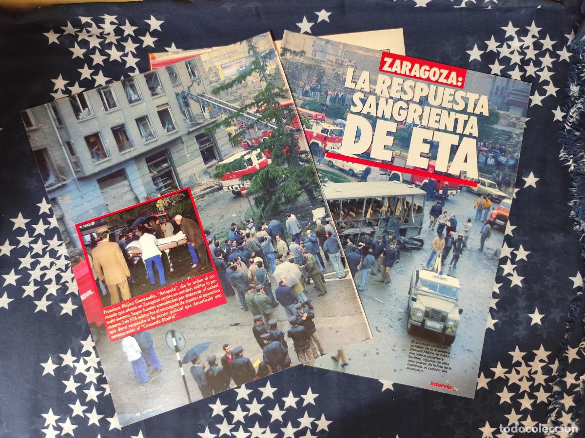 Coleccionismo de revista Intervi&uacute;: Zaragoza la respuesta sangrienta de ETA Recorte/Cliping Revista Interviu 560 - 1987