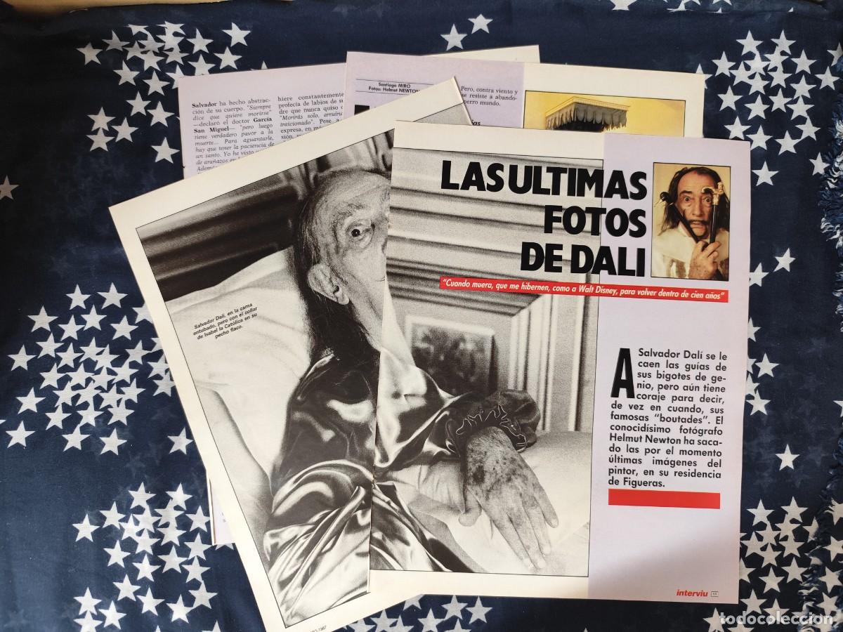 Coleccionismo de revista Intervi&uacute;: Las ultimas fotos de Dal&iacute; Recorte/Cliping Revista Interviu 559 - 1987