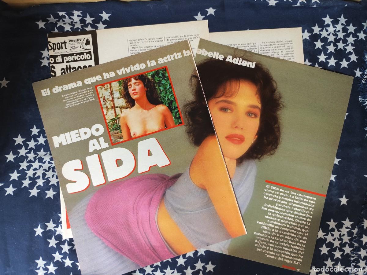 Coleccionismo de revista Intervi&uacute;: Isabelle Adjani Miedo al Sida Recorte/Cliping Revista Interviu 559 - 1987