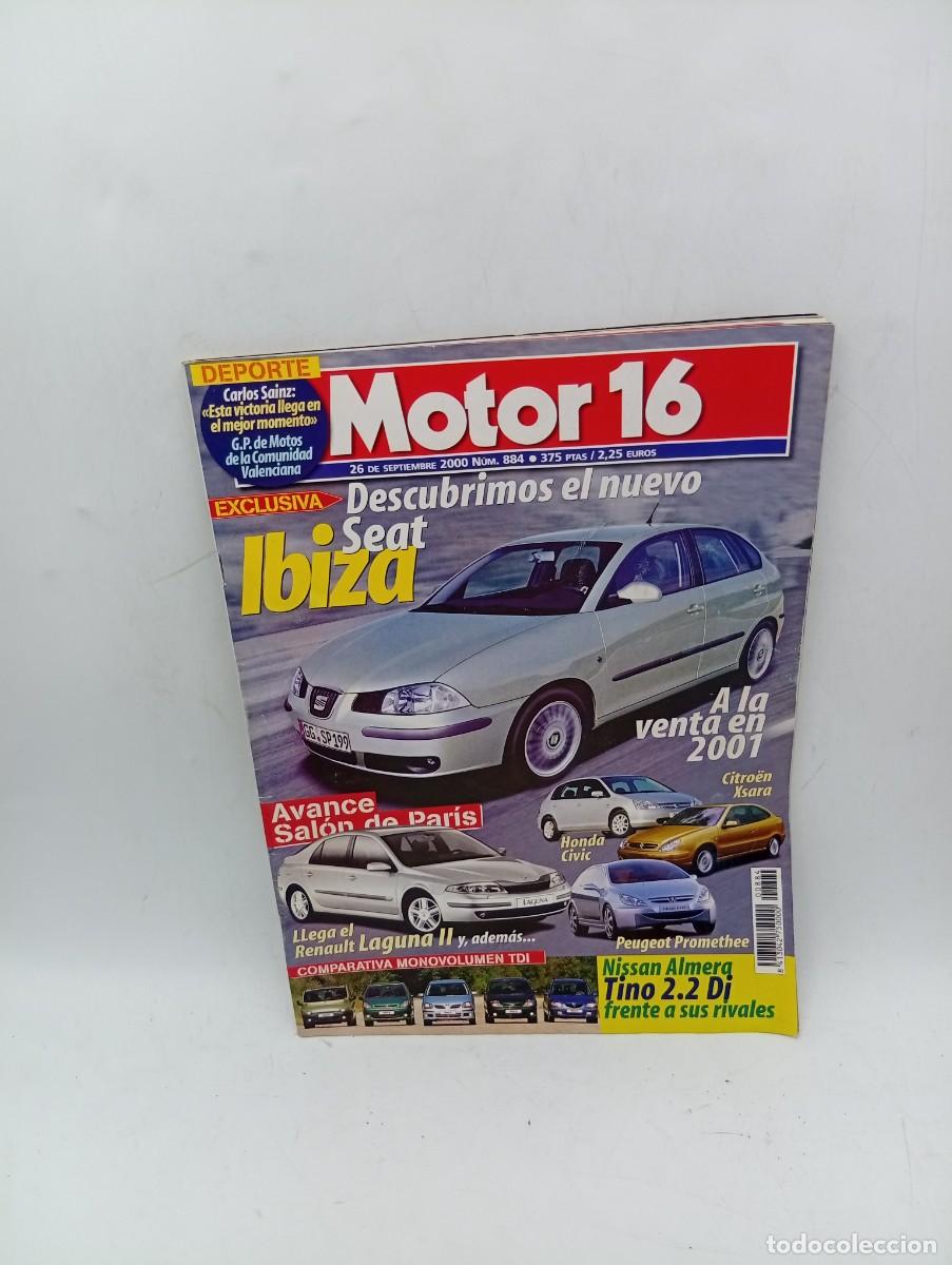Coleccionismo de revista Intervi&uacute;: MOTOR 16. N&ordm; 884. A&Ntilde;O 2000. SEAT IBIZA. AVANCE SALON DE PARIS. RENAULT LAGUNA. CITRO&Euml;N XSARA.. LEER.