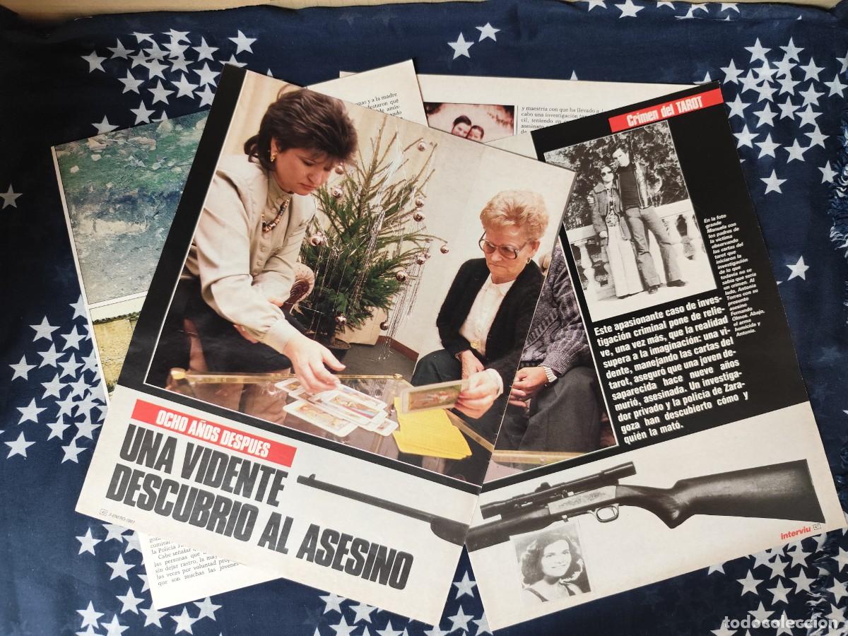 Coleccionismo de revista Intervi&uacute;: Una vidente descubri&oacute; al asesino Recorte/Cliping Revista Interviu 556 - 1987