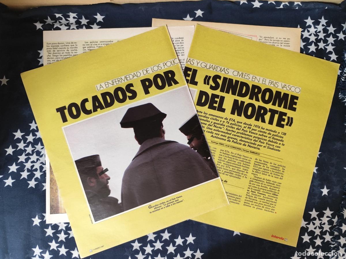 Coleccionismo de revista Intervi&uacute;: Tocados por el s&iacute;ndrome del Norte Recorte/Cliping Revista Interviu 556 - 1987