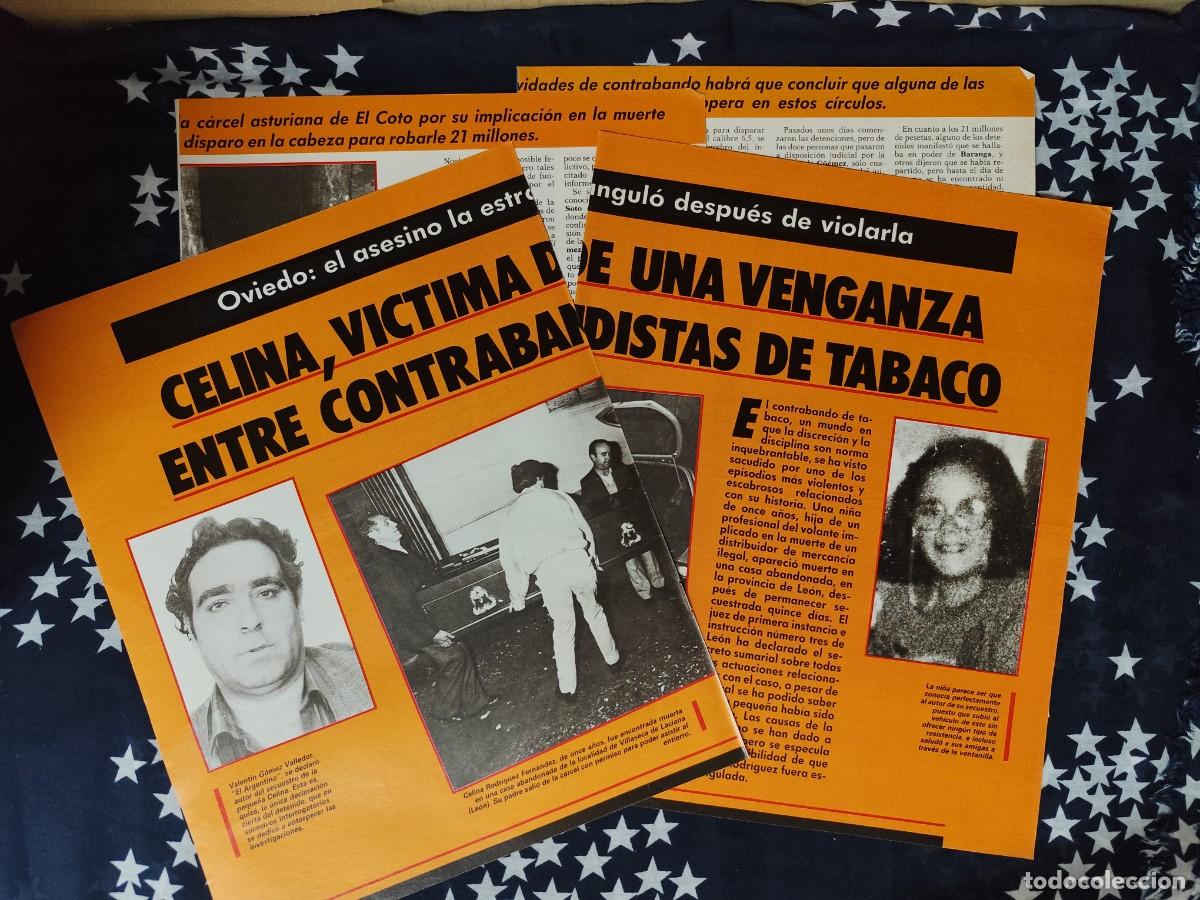 Coleccionismo de revista Intervi&uacute;: Celina Oviedo Ni&ntilde;a estrangulada y violada Recorte/Cliping Revista Interviu 556 - 1987