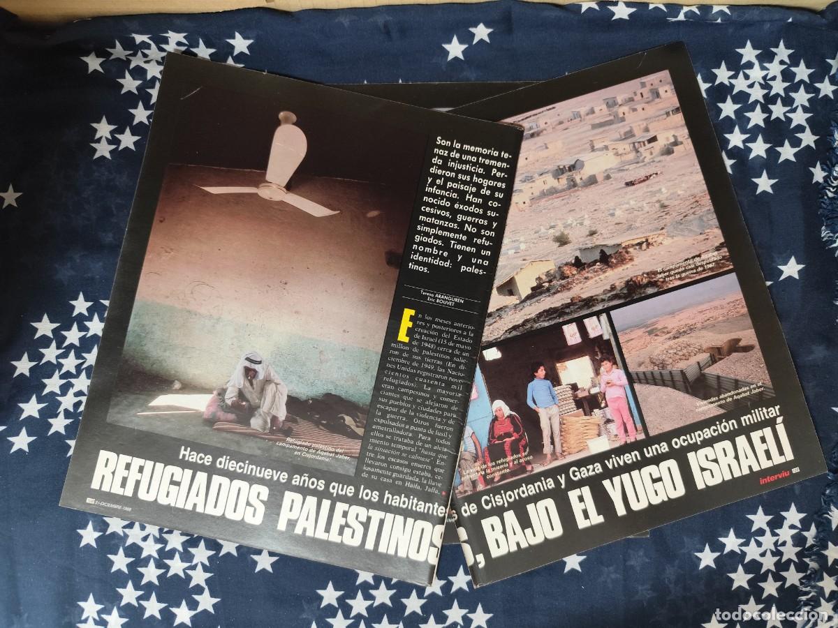 Coleccionismo de revista Intervi&uacute;: Refugiados palestinos, bajo el yugo israel&iacute; Recorte/Cliping Revista Interviu 555 - 1987