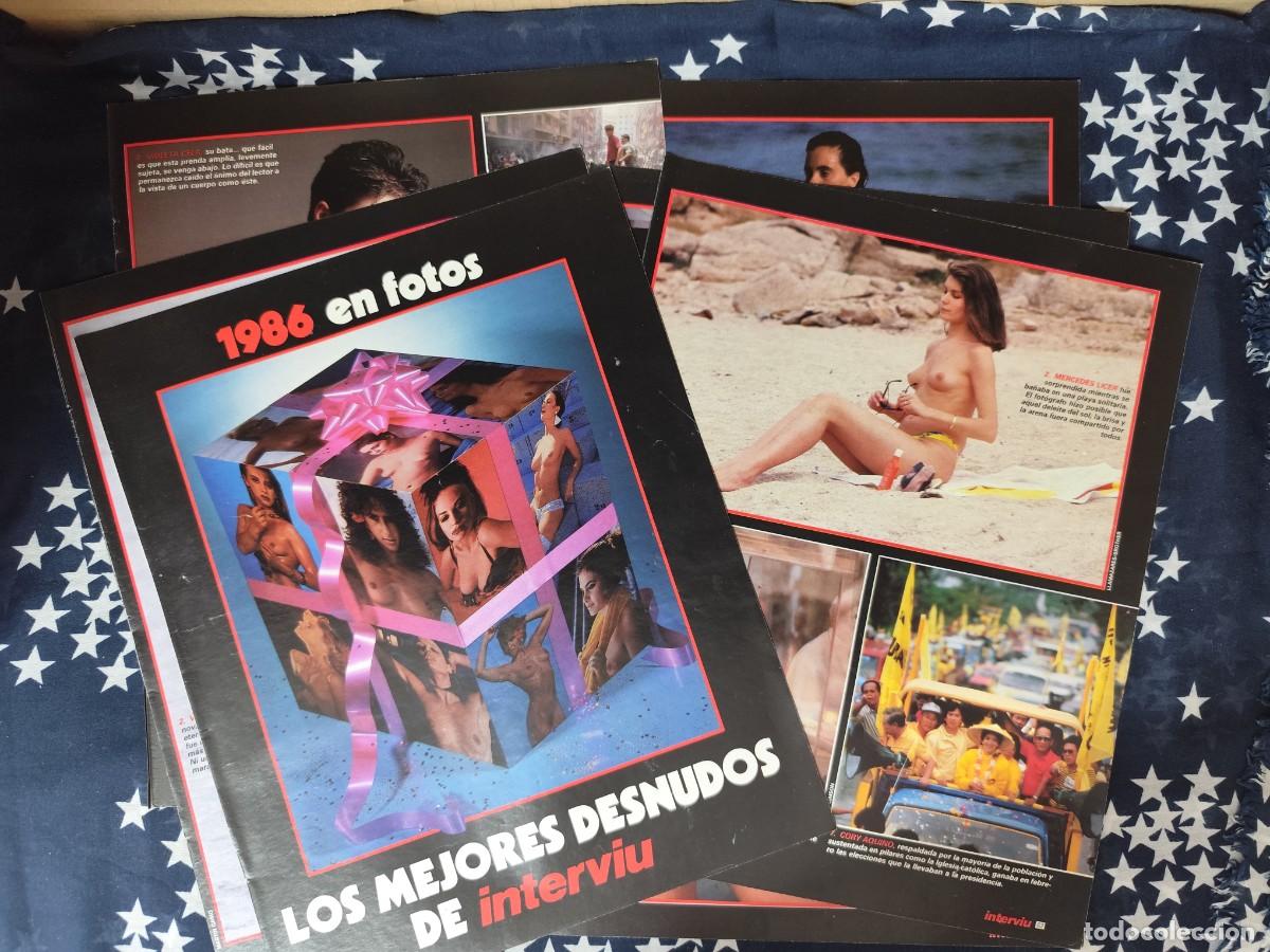Coleccionismo de revista Intervi&uacute;: 1986 en fotos Los mejores desnudos de Interviu Recorte/Cliping Revista Interviu 555 - 1987