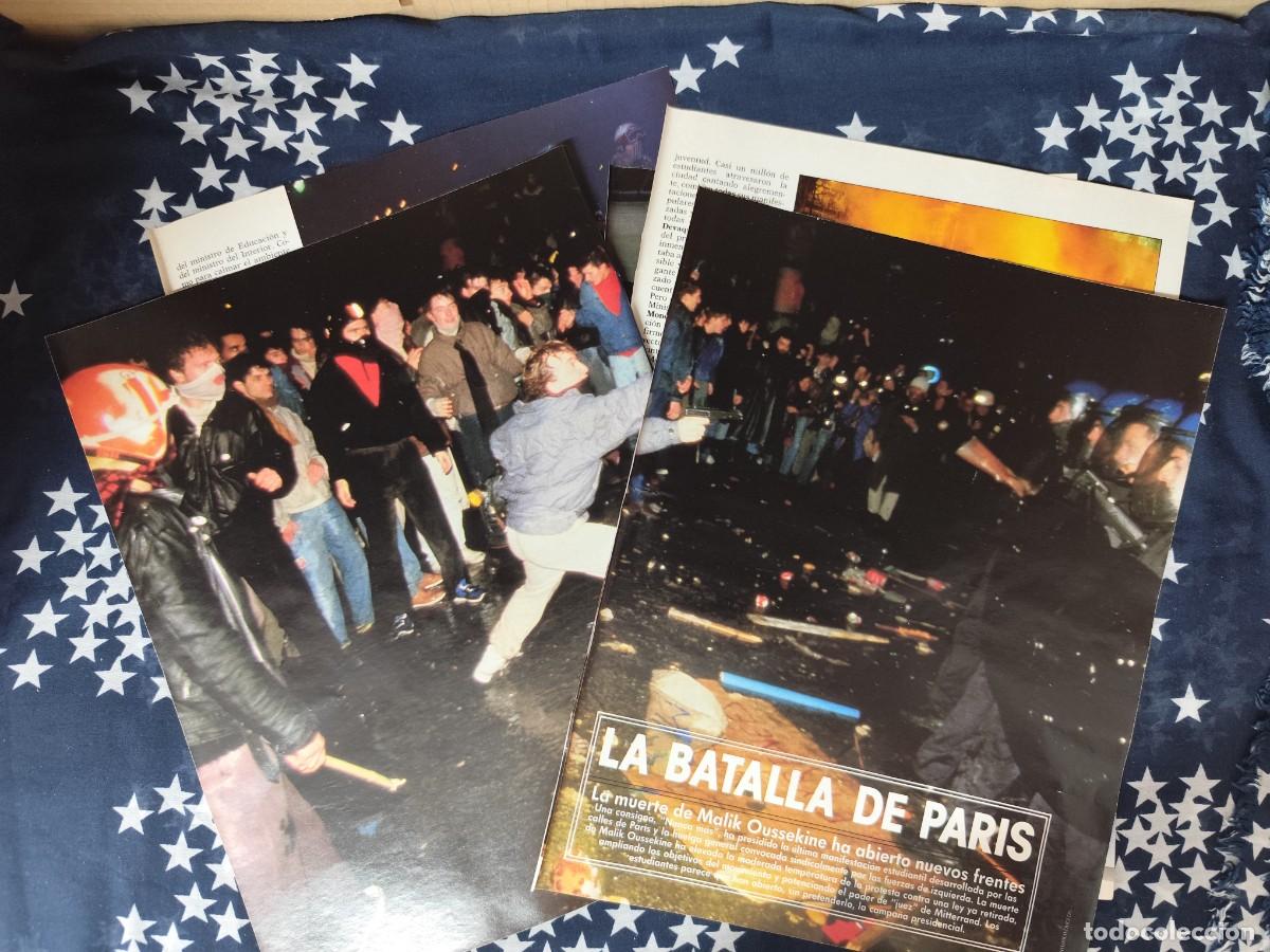 Coleccionismo de revista Intervi&uacute;: La batalla de Paris Recorte/Cliping Revista Interviu 553 - 1986